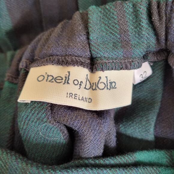 O'Neil of Dublin Plaid Kilt Irish Wrap Wool Blend Pin Tartan Blue Women 32 - Picture 10 of 12